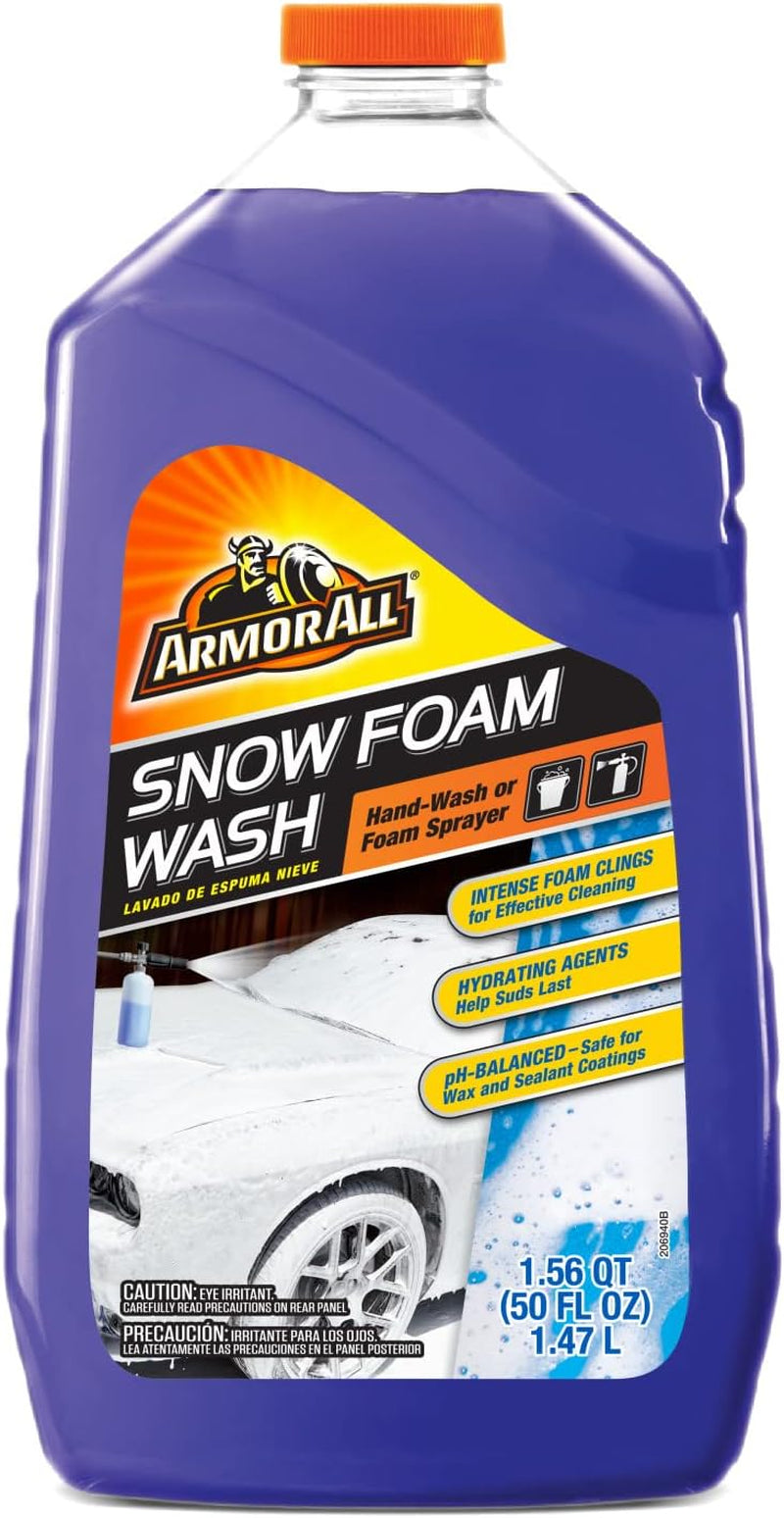 Snow Foam Wash by , Foaming Car Wash Soap Concentrate for Cars, Trucks and Motorcycles, 50 Fl Oz
