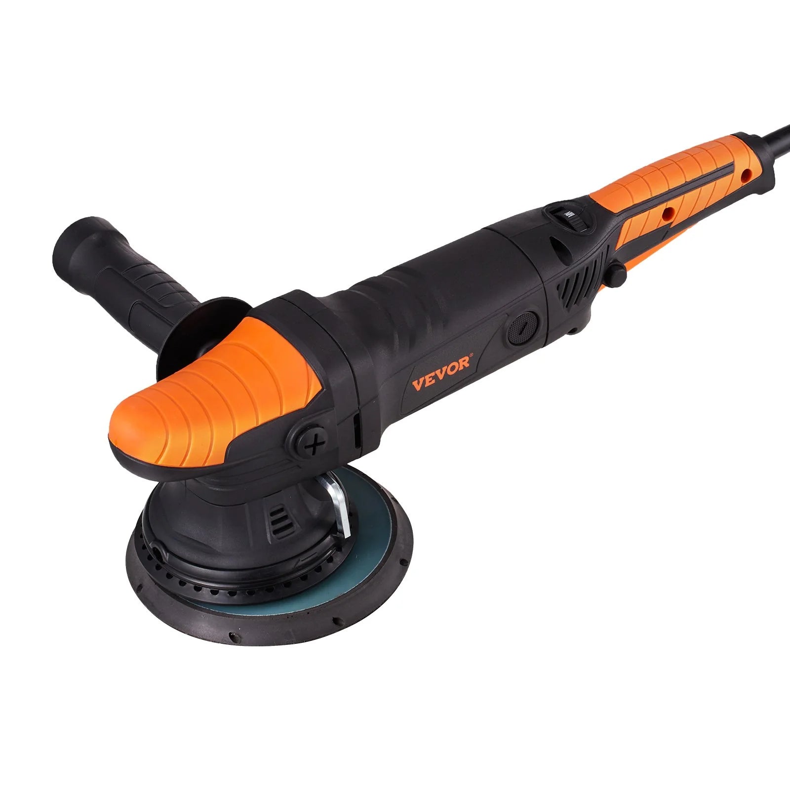 VEVOR 6-Inch Random Orbital Polisher | 1900-4600 RPM 6-Speed Dual Action Buffer Waxer Kit with Detachable Handle for Car & Boat Detailing