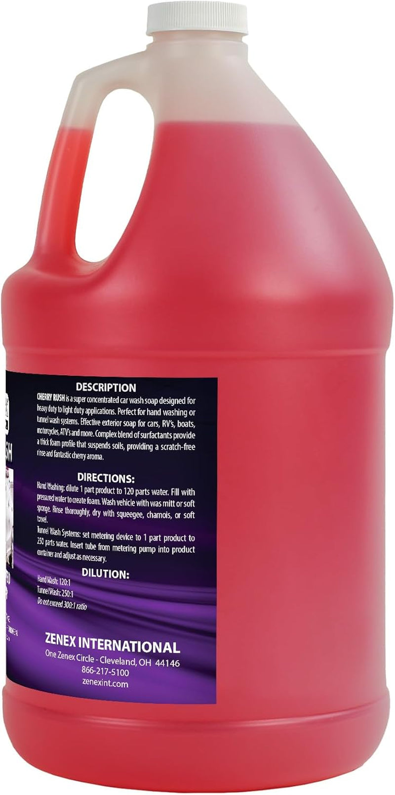 Cherry Rush Car Soap - Professional Grade Automotive Wash | Super Concentrated | Scratch-Free, Easy Rinse | for Cars, Rvs, Boats, Motorcycles, Atvs | Cherry Scent | 1 Gallon (1 Pack)