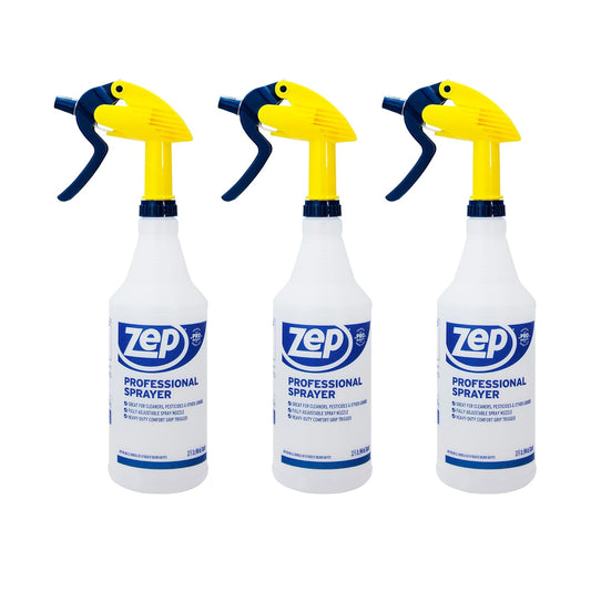 Professional Sprayer Bottle - 32 Oz (Pack of 3) - HDPRO1 - Versatile Adjustable Nozzle Spray Bottles with a Fine Mist or Powerful Spray, Refillable for Diluted Concentrate