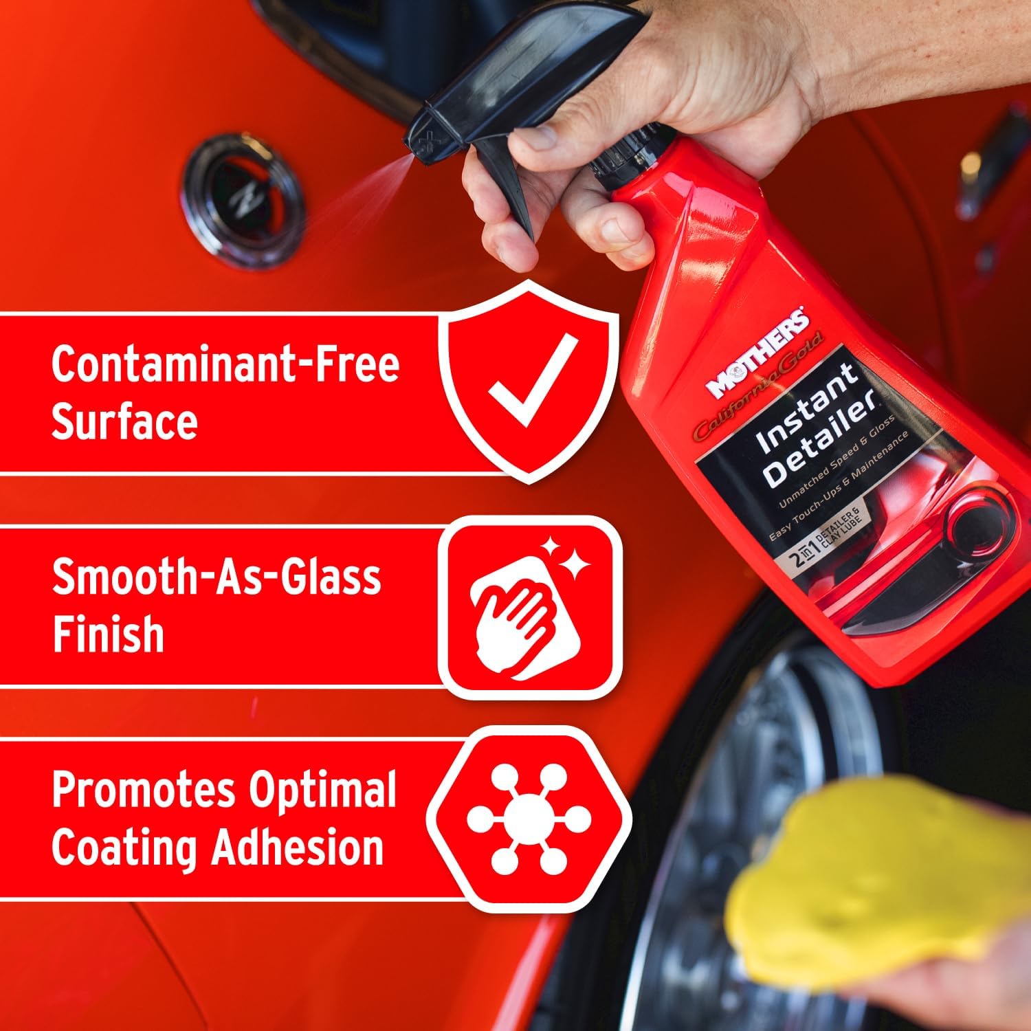 California Gold 3 Clay Bar Complete Kit (07240) – 3 × 80g Bars + 16oz Quick Detailer + Microfiber Towel – Removes Contaminants & Restores Glass-Smooth Paint