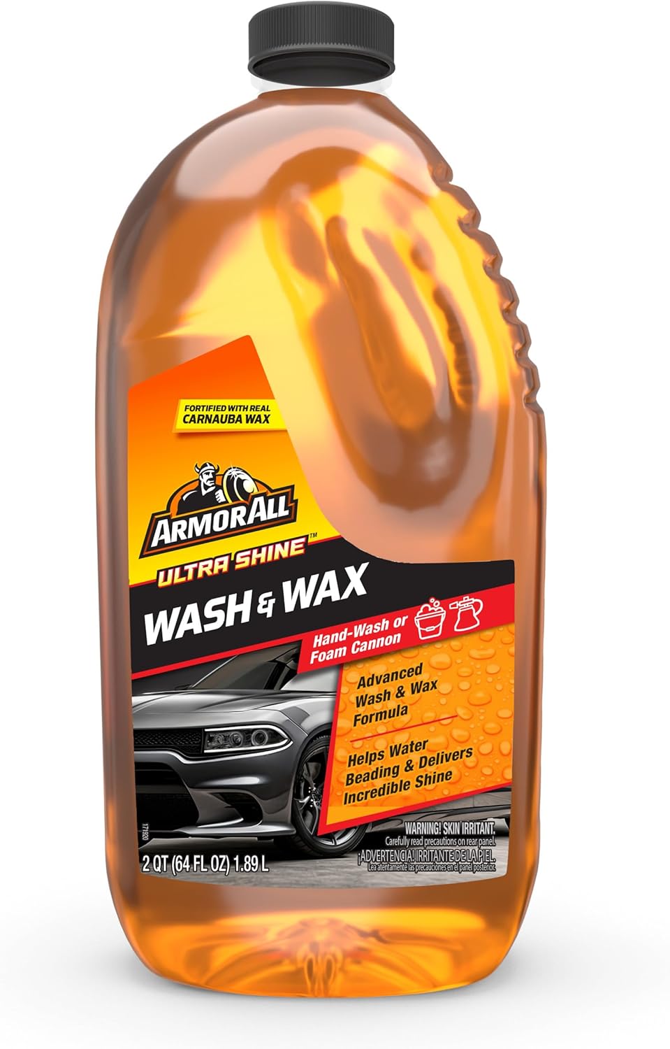 Ultra Shine Car Wash and Car Wax by , Cleaning Fluid for Cars, Trucks, Motorcycles, 64 Fl Oz Each