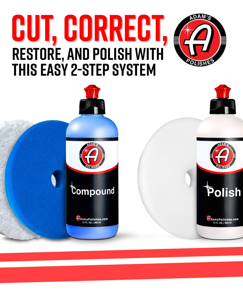 Professional 2-Step Compound & Polish 12oz Combo – 100% Silicone-Free & Body Shop Safe