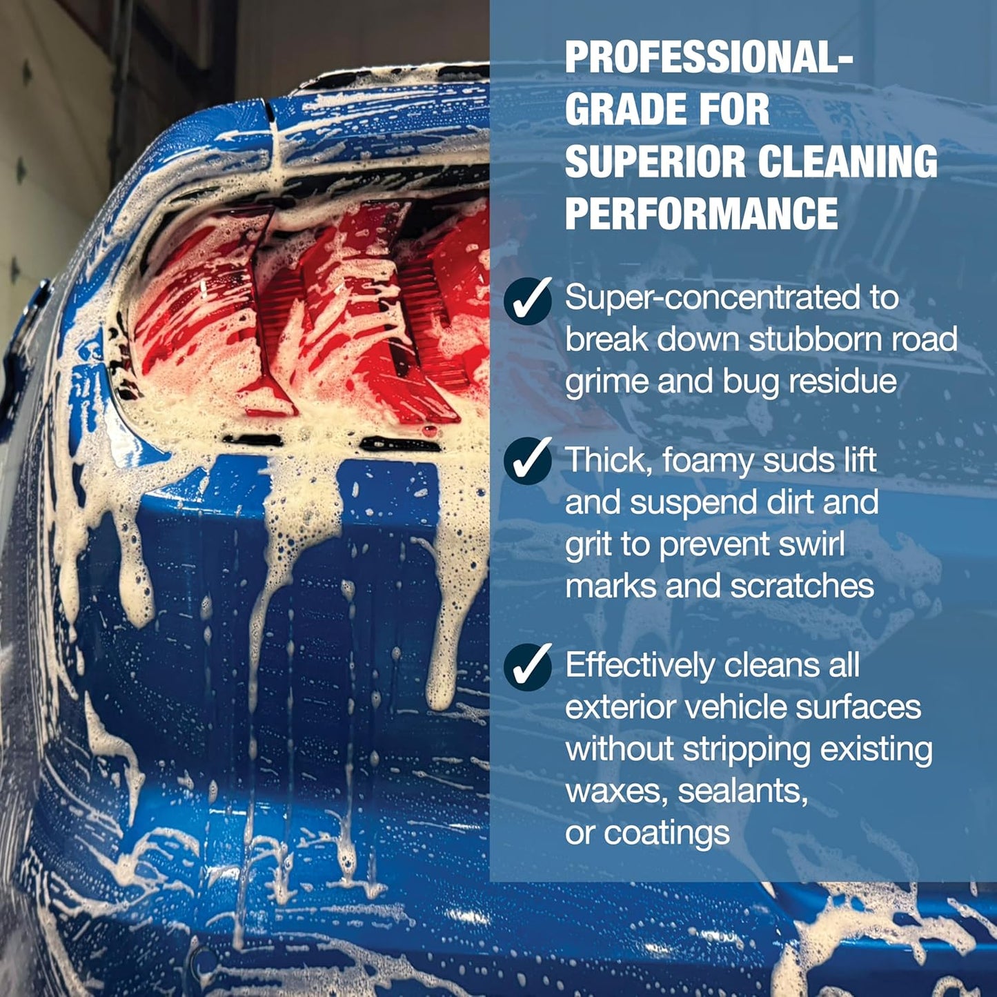 Cherry Rush Car Soap - Professional Grade Automotive Wash | Super Concentrated | Scratch-Free, Easy Rinse | for Cars, Rvs, Boats, Motorcycles, Atvs | Cherry Scent | 1 Gallon (1 Pack)