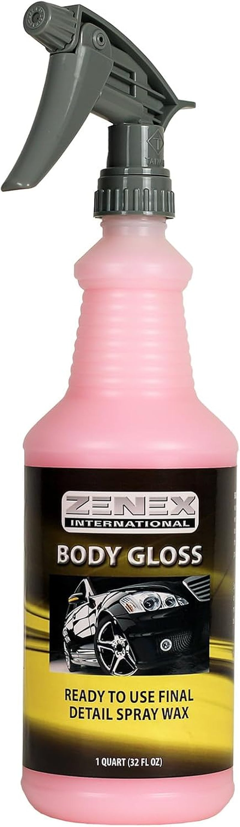 Body Gloss Liquid Spray Wax - High Gloss Professional-Grade Detail Spray Wax | Cleans & Protects Painted Surfaces, Glass, Chrome, & More | Water-Repellant Protection | 32 Oz (2 Pack)