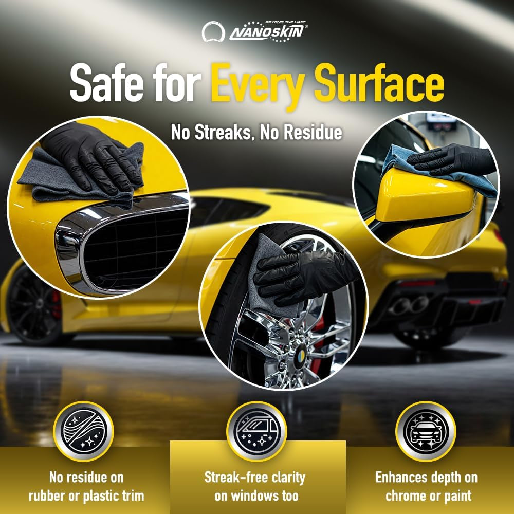 QUICK SHINE Quick Detail Spray 5 Gallons - Waterless Detailer Spray for Car Detailing | Deep Gloss Car Wax Booster & Clay Lubricant | Removes Dust, Smudges, Fingerprints & Other Contaminants, Yellow, 640.00 Fl Oz (Pack of 1)