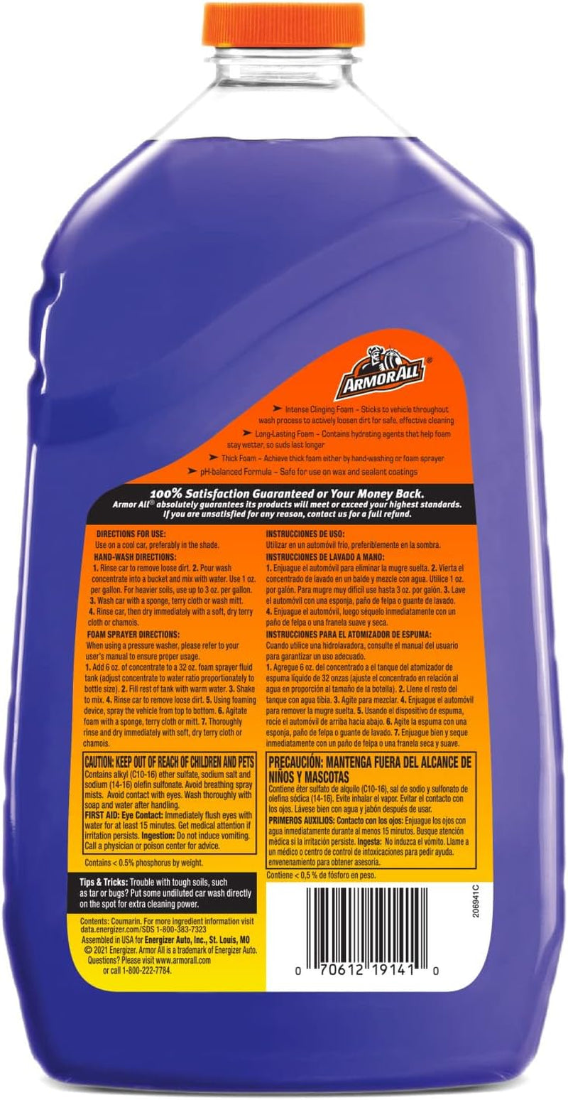 Snow Foam Wash by , Foaming Car Wash Soap Concentrate for Cars, Trucks and Motorcycles, 50 Fl Oz