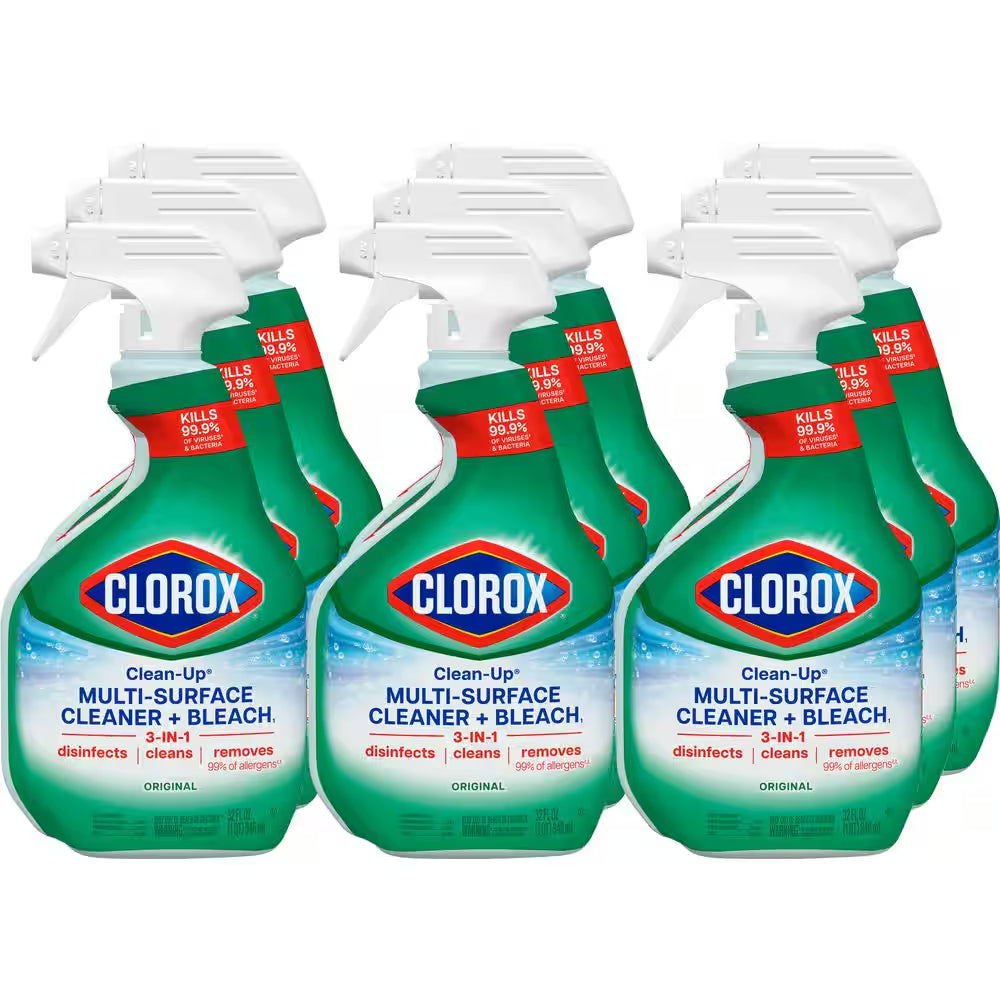 Clean-Up 32 Oz. Original Scent All-Purpose Cleaner with Bleach Spray (9-Pack)