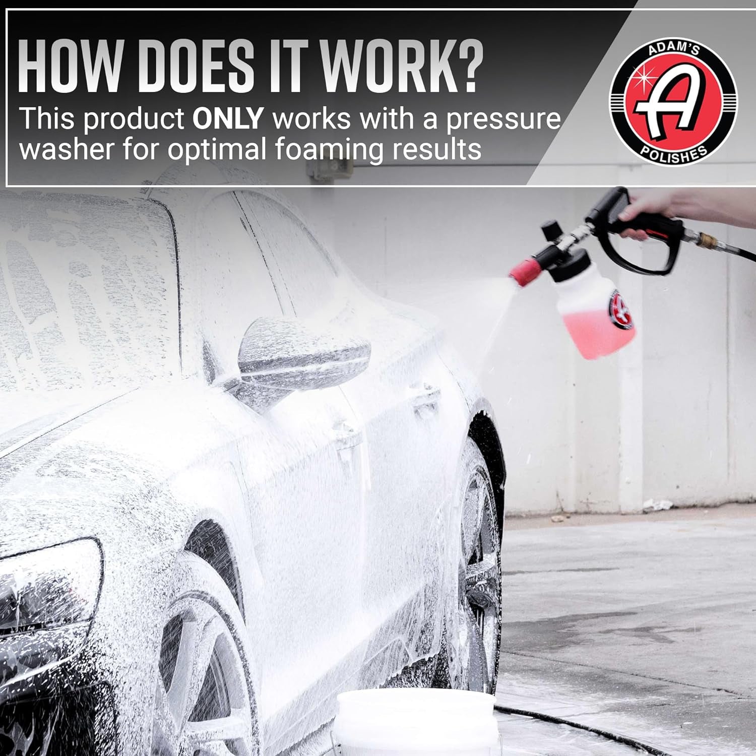Premium Foam Cannon - Soap Sprayer for Car Wash | Sprayer Cannister for Pressure Washer 1/4" Quick Disconnect