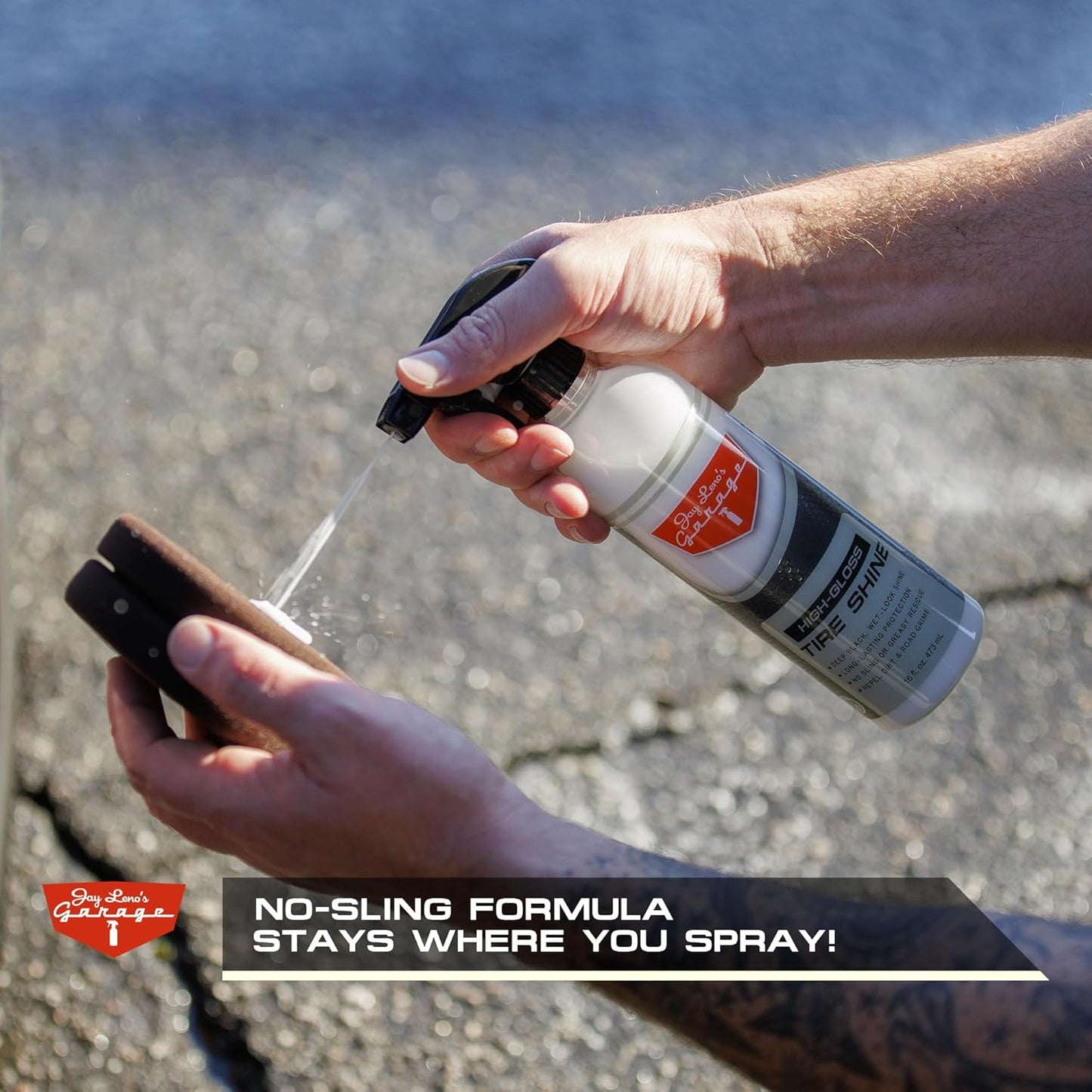 Tire Shine Delivers Long-Lasting High Gloss with a Deep Black Wet Look Glow. This Tire Dressing Spray and Car Tire Shine Work as Auto Detailing Care for Wheels and Tires – 16 Oz.